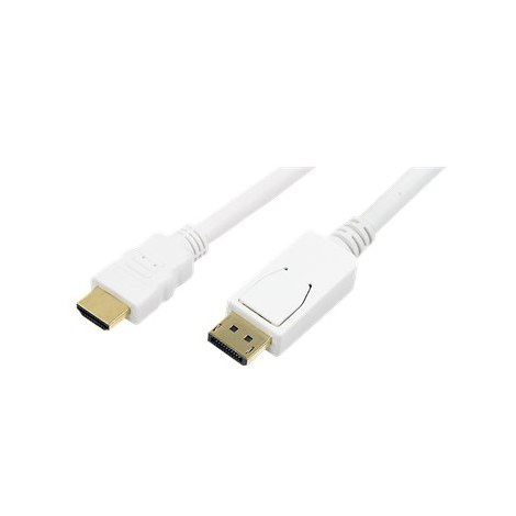 Logilink | Male | 19 pin HDMI Type A | Male | 20 pin DisplayPort | 2 m | White